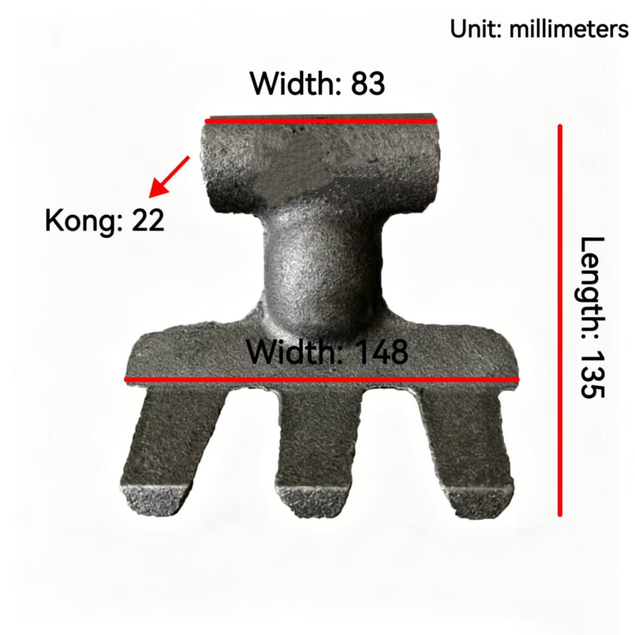 三齿锤爪